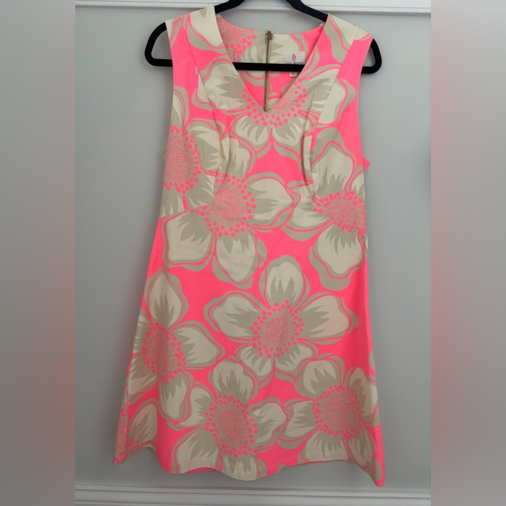 JB by Julie Brown Pink and Beige Floral Mini Dress